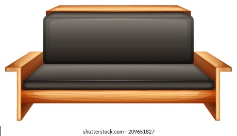 Illustration of a furniture on a white background