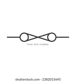 illustration of fuse, a device used as a safety device in an electrical circuit in the event of an excess electrical charge.