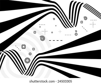 Illustration of futuristic abstract background