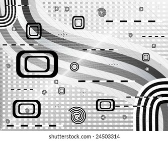 Illustration of futuristic abstract background