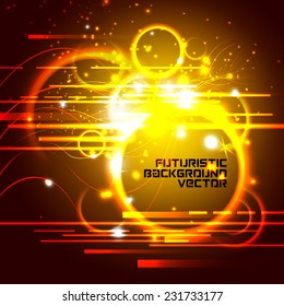 illustration of Futuristic abstract interface background HUD,  vector