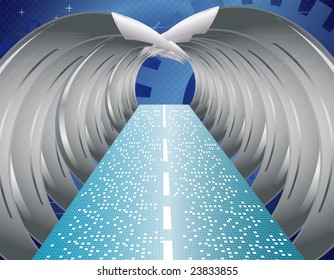 Illustration of futuristic background