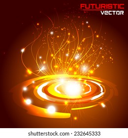 illustration of Futuristic interface background HUD,  vector