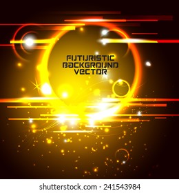 illustration of Futuristic interface background HUD,  vector