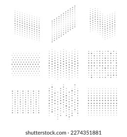 Illustration of futurustic dots background