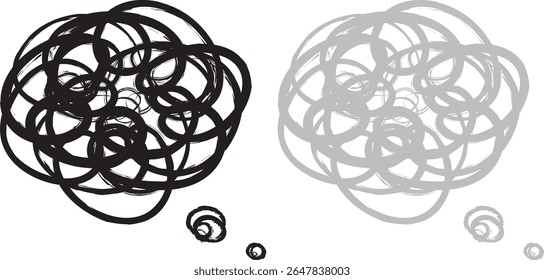 Ilustração de uma marca difusa