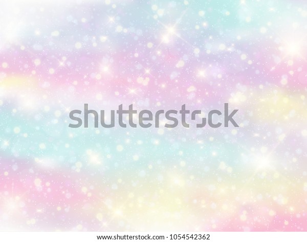 Illustration Galaxy Fantasy Background Pastel Color Stock Vector Royalty Free 1054542362
