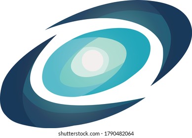 Illustration of a galaxy on transparent background