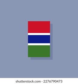 Vorlage für die Gambia-Flagge