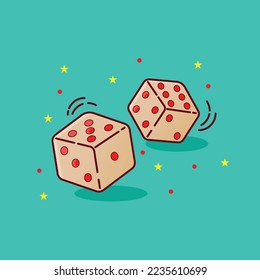 La ilusión de los dados de juego