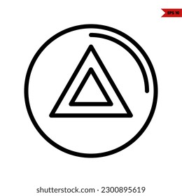 illustration of game button line icon