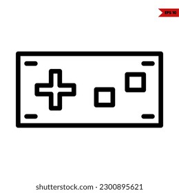illustration of game button line icon