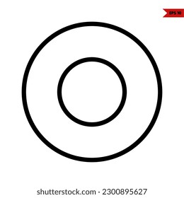 illustration of game button line icon