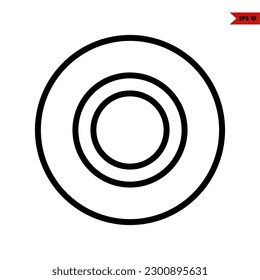 illustration of game button line icon