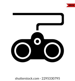 illustration of game console glyph icon