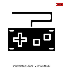 illustration of game console glyph icon