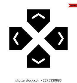 illustration of game console glyph icon