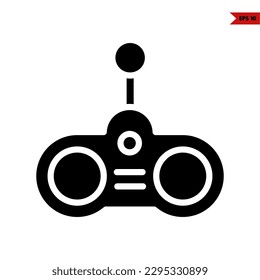 illustration of game console glyph icon