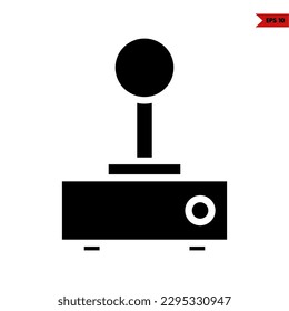 illustration of game console glyph icon
