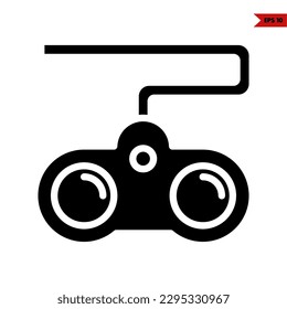 illustration of game console glyph icon