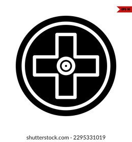 illustration of game console glyph icon