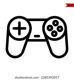 illustration of game console line icon
