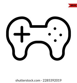 illustration of game console line icon