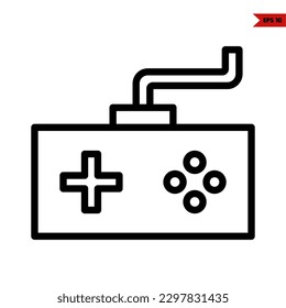 ilustración del icono de la línea de consola de juegos