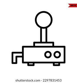 illustration of game console line icon