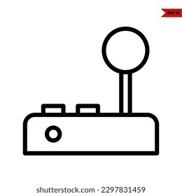 illustration of game console line icon