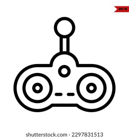 illustration of game console line icon