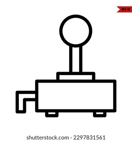 illustration of game console line icon
