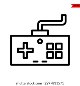 ilustración del icono de la línea de consola de juegos