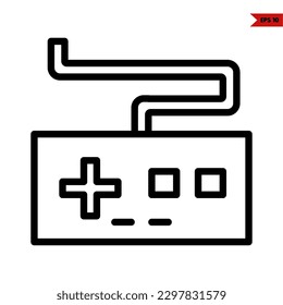 ilustración del icono de la línea de consola de juegos