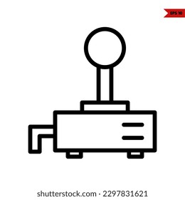 illustration of game console line icon