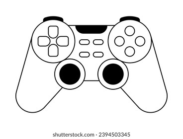 Illustration of game controller. Computer equipment and work device.