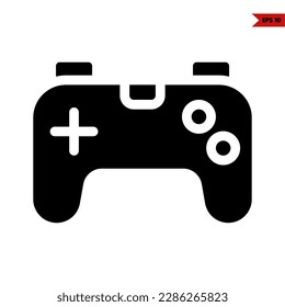 illustration of game controller glyph icon 