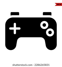 ilustración del icono de glifo del controlador de juegos 