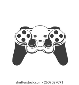 illustration of a game controller icon without background