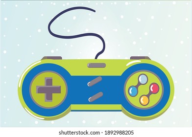 Illustration Game controllers and joysticks isolated on white background vector illustration ,  Suitable for Infographics, , Game Asset, And Other Graphic Related Assets