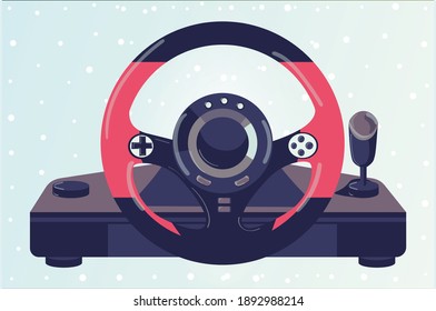 Illustration Game controllers and joysticks isolated on white background vector illustration ,  Suitable for Infographics, , Game Asset, And Other Graphic Related Assets
