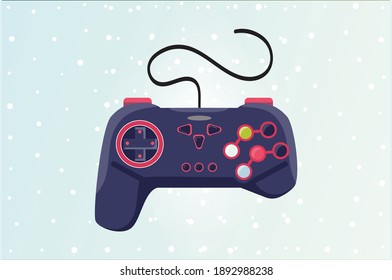 Illustration Game controllers and joysticks isolated on white background vector illustration ,  Suitable for Infographics, , Game Asset, And Other Graphic Related Assets