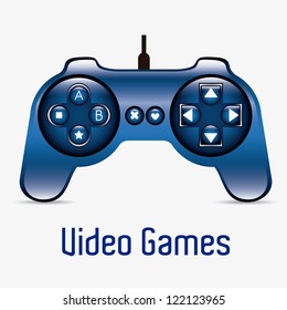 illustration of game controls, Video games Silhouettes, vector illustration