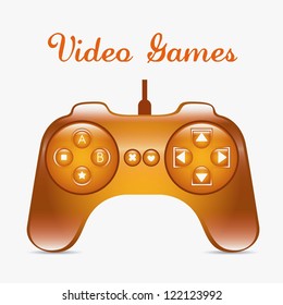 illustration of game controls, Video games Silhouettes, vector illustration