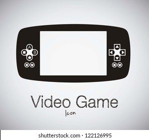 illustration of game controls, Video games Silhouettes, vector illustration