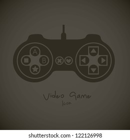 illustration of game controls, Video games Silhouettes, vector illustration