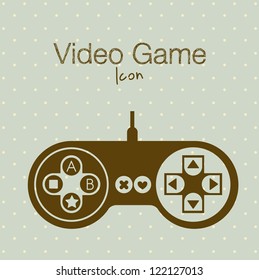 illustration of game controls, Video games Silhouettes, vector illustration