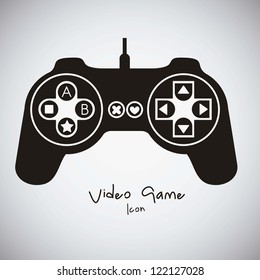 illustration of game controls, Video games Silhouettes, vector illustration