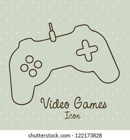 illustration of game controls, Video games Silhouettes, vector illustration