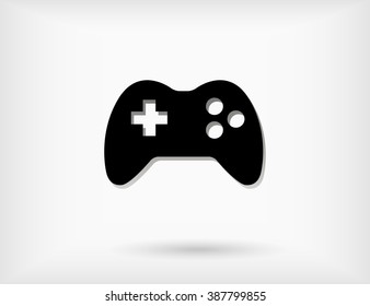 Illustration of game controls, Video games silhouettes